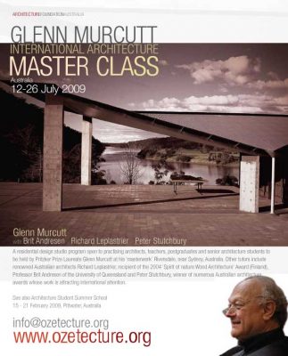 Glenn Murcutt Master Class Australia