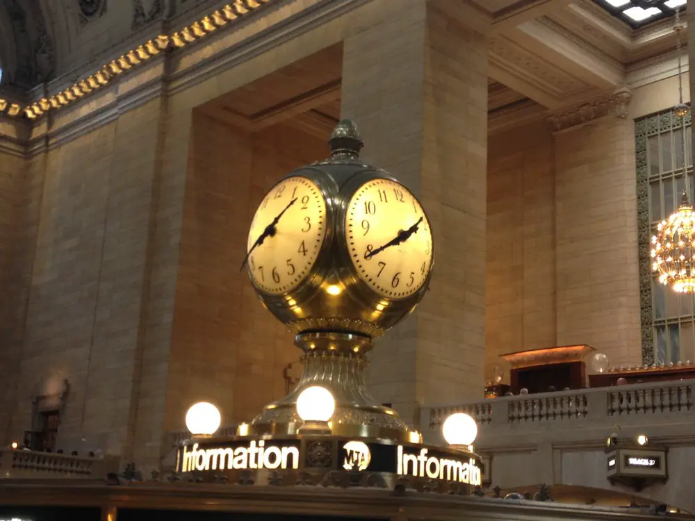 Grand Central New York building clock