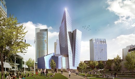 k18B Building Complex in Vilnius by Libeskind Downtown Tower