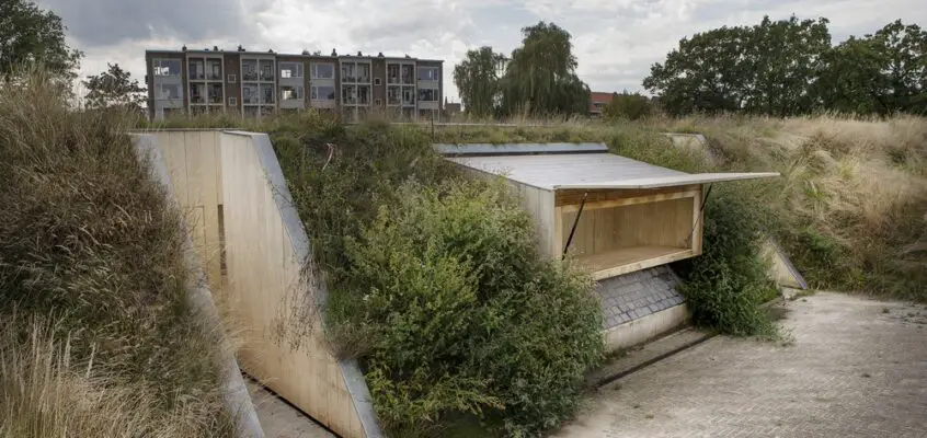 Kiosk at Ravelijn in Bergen op Zoom, Netherlands