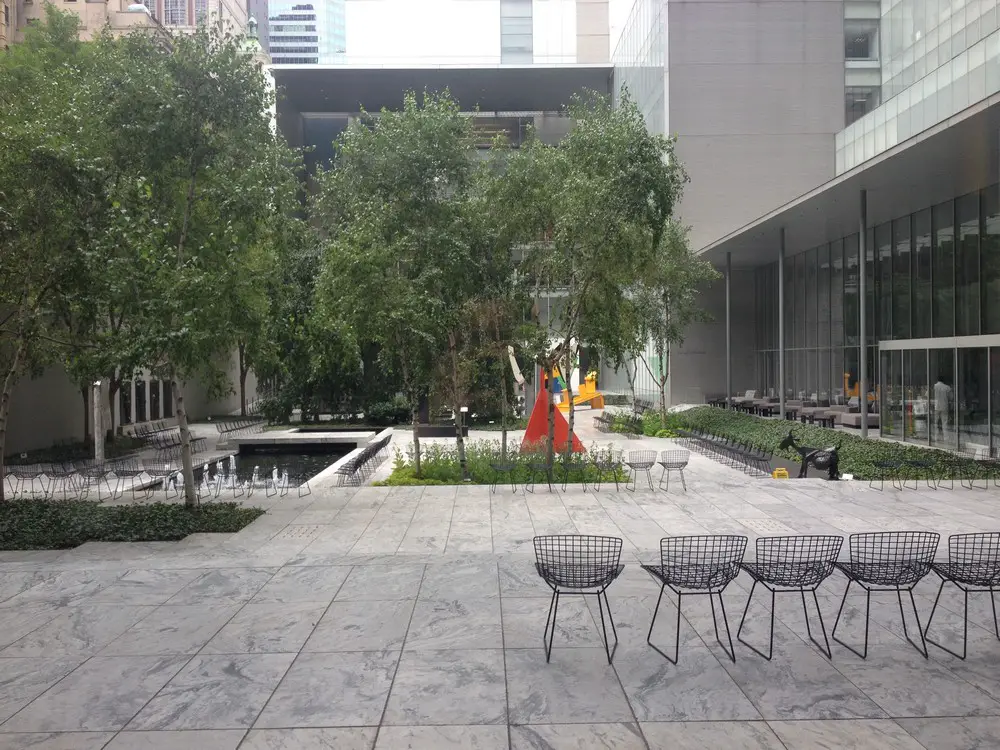 MoMA New York building garden