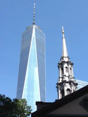 WTC One New York Building spire