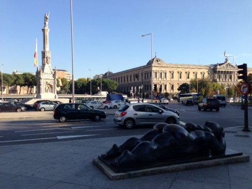 Paseo de la Castellana (Columbus Square and National Library) Madrid