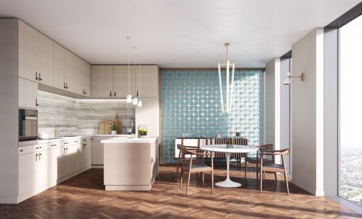 Geraghty Taylor Architects St  Johns Place Manchester residential Tower Allied London Kitchen