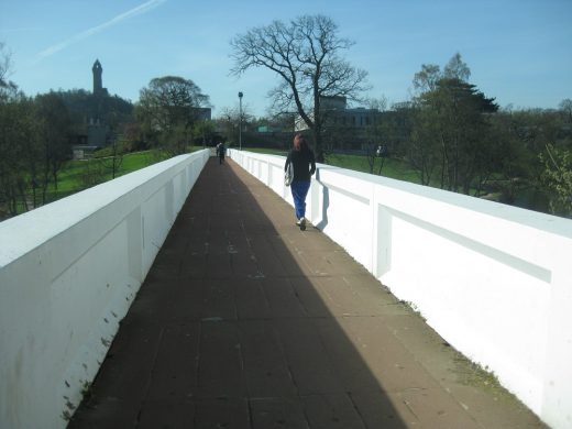 University of Stirling bridge over Airthrey Loch