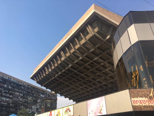 Modern Armenia building in Yerevan