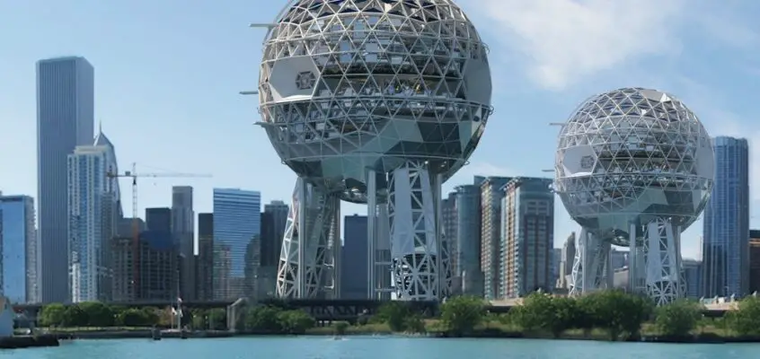 Buggy Sky Station Skyscraper: A-Simple Architects