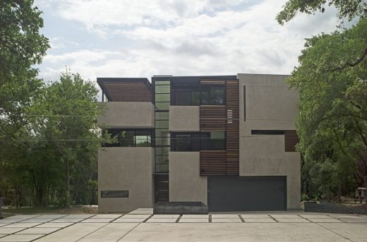 Carved Cube House in West Austin