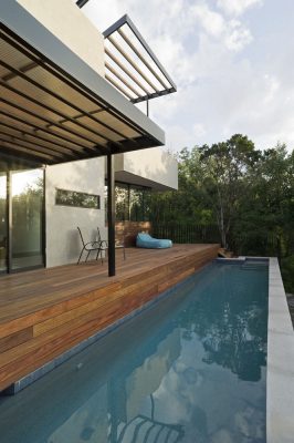 Carved Cube House in West Austin