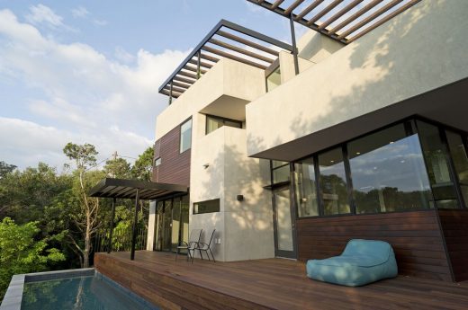 Carved Cube House in West Austin