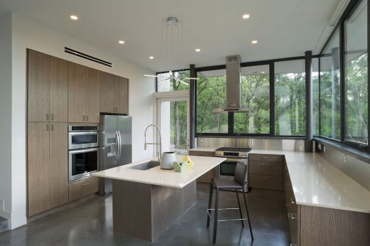 Carved Cube House in West Austin