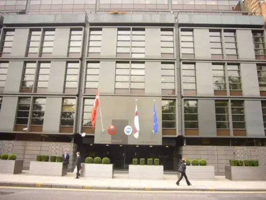 The Royal Danish Embassy London Sloane St entry