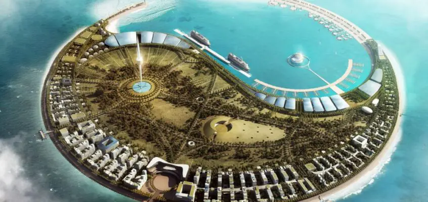 Nanhai Pearl Artificial Island, Haikou Bay, Hainan
