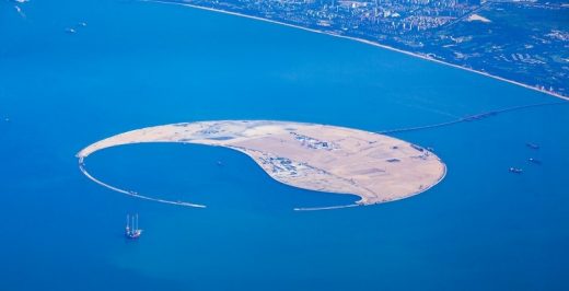 Nanhai Pearl Artificial Island in Haikou Bay