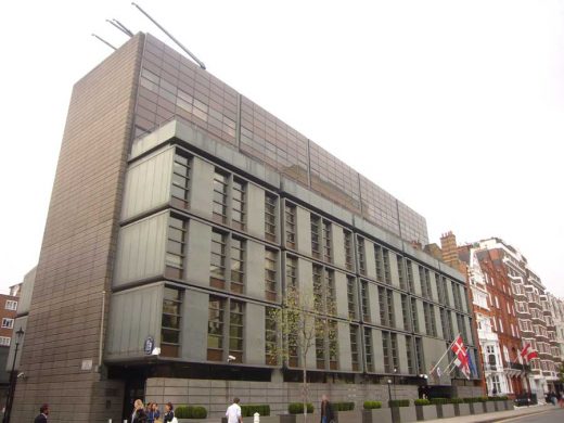 The Royal Danish Embassy Building on Sloane Street