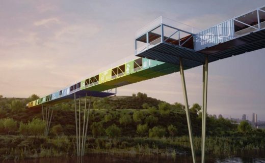 Tel Aviv Shipping Container Bridge