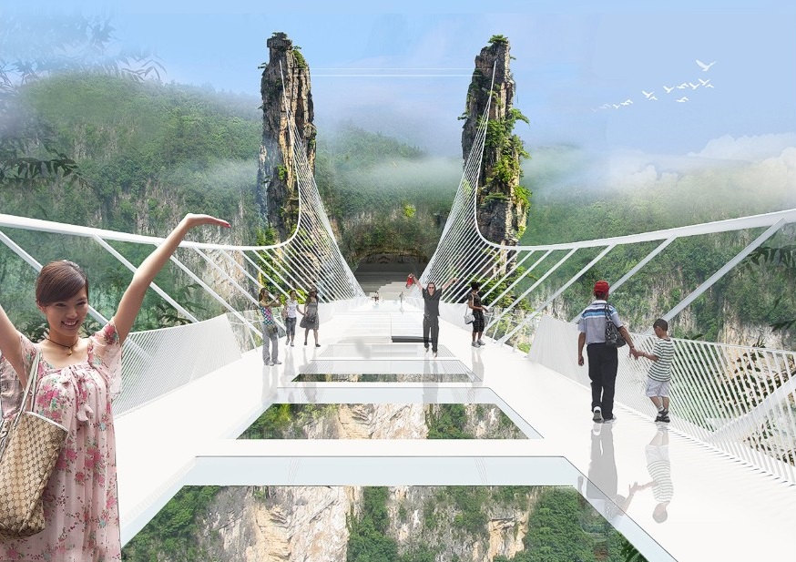 Zhangjiajie National Forest Park Glass Bridge E Architect