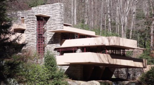 Fallingwater by architect Frank Lloyd Wright