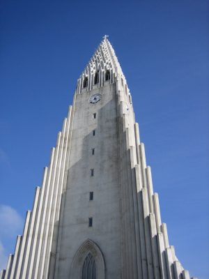 Hallgrímskirkja building in Iceland