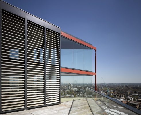 Neo Bankside luxury flats terrace