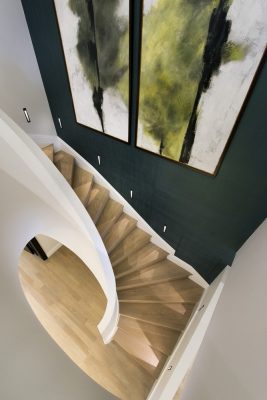 The Park Crescent by Amazon Property staircase with artwork