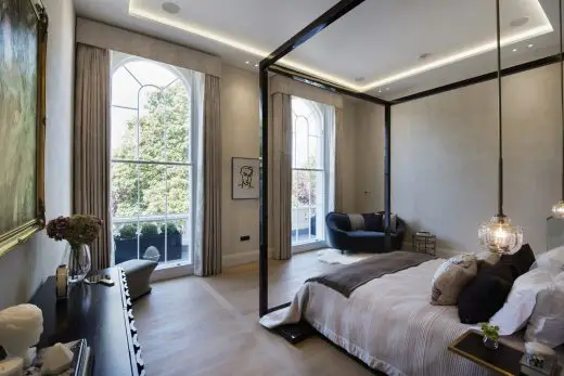 The Park Crescent by Amazon Property Master Bedroom suite looking out of windows