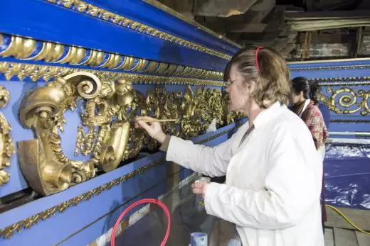 Queen's House Conservation work in King's Presence Chamber