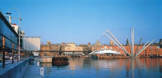 Redevelopment of the old harbour, Genoa, Italy, by Renzo Piano Architect