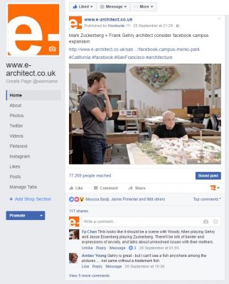 Social Media facebook architecture