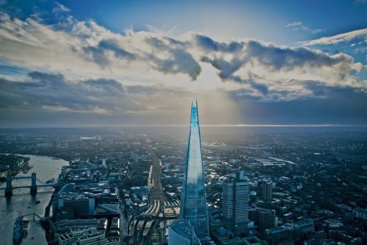 The Shard in London Building  by Renzo Piano Architect