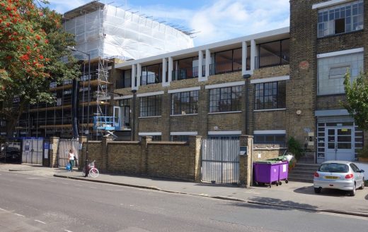 Benyon Estate building in London by Henley Halebrown Architects