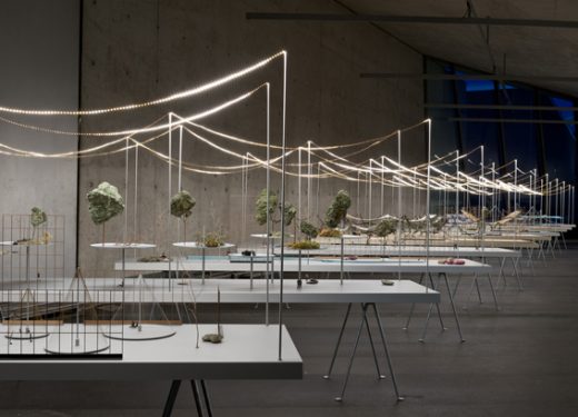 exhibiton of the Bouroullec brothers at Zaha Hadid’s Fire Station