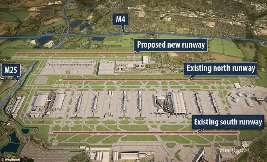 Heathrow Airport London new third runway proposal