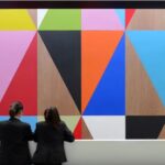 Burntwood School building coloured wall