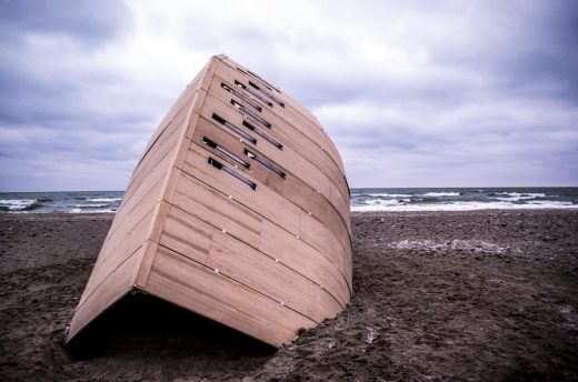 Steam Canoe Toronto beach installation