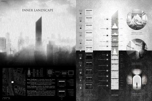 Tokyo Vertical Cemetery Competition runner up 1