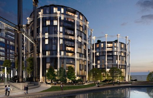 Gasholders London King's Cross building design