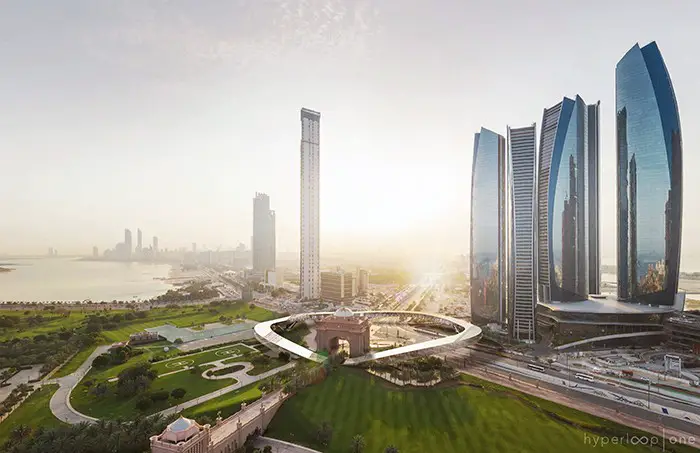 Hyperloop Pods and Portals in Dubai UAE