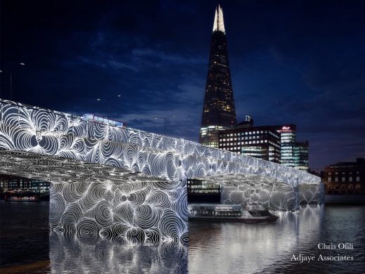 Illuminated River London bridges by Adjaye Associates