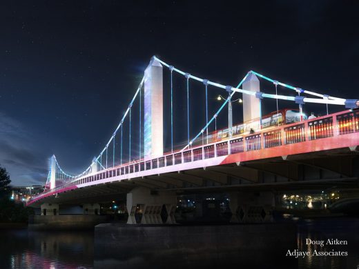 Illuminated River London bridges by Adjaye Associates
