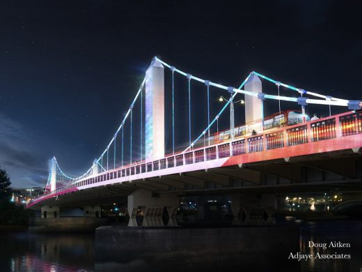 Illuminated River London bridges by Adjaye Associates