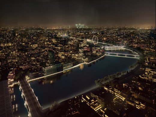 River Thames Crossings design by AL_A