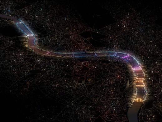 Illuminated River London bridges by Leo Villareal with Lifschutz Davidson Sandilands