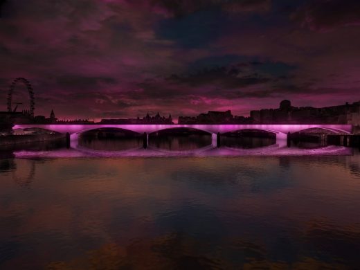 Illuminated River London bridges by Leo Villareal with Lifschutz Davidson Sandilands