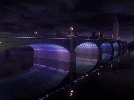 Illuminated River London bridges by Leo Villareal with Lifschutz Davidson Sandilands