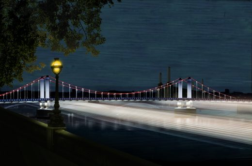 Illuminated River London bridges by Sam Jacob Studio and Simon Heijdens