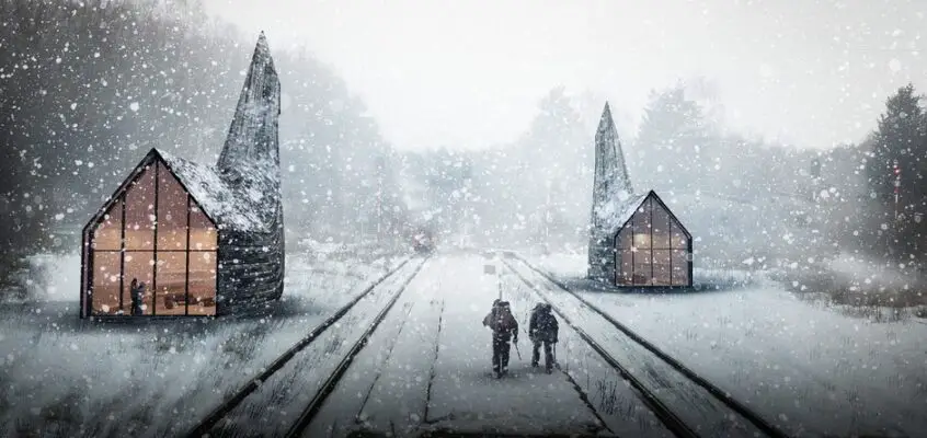 Pit Stop Retreats Siberia, Russia railway building
