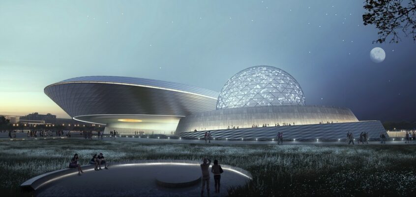 Shanghai Planetarium Building, Lingang, China