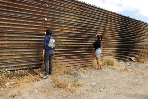 USA / Mexico Border fence barrier