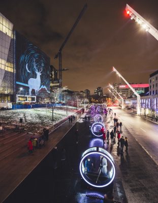 Giant Illuminated Wheels